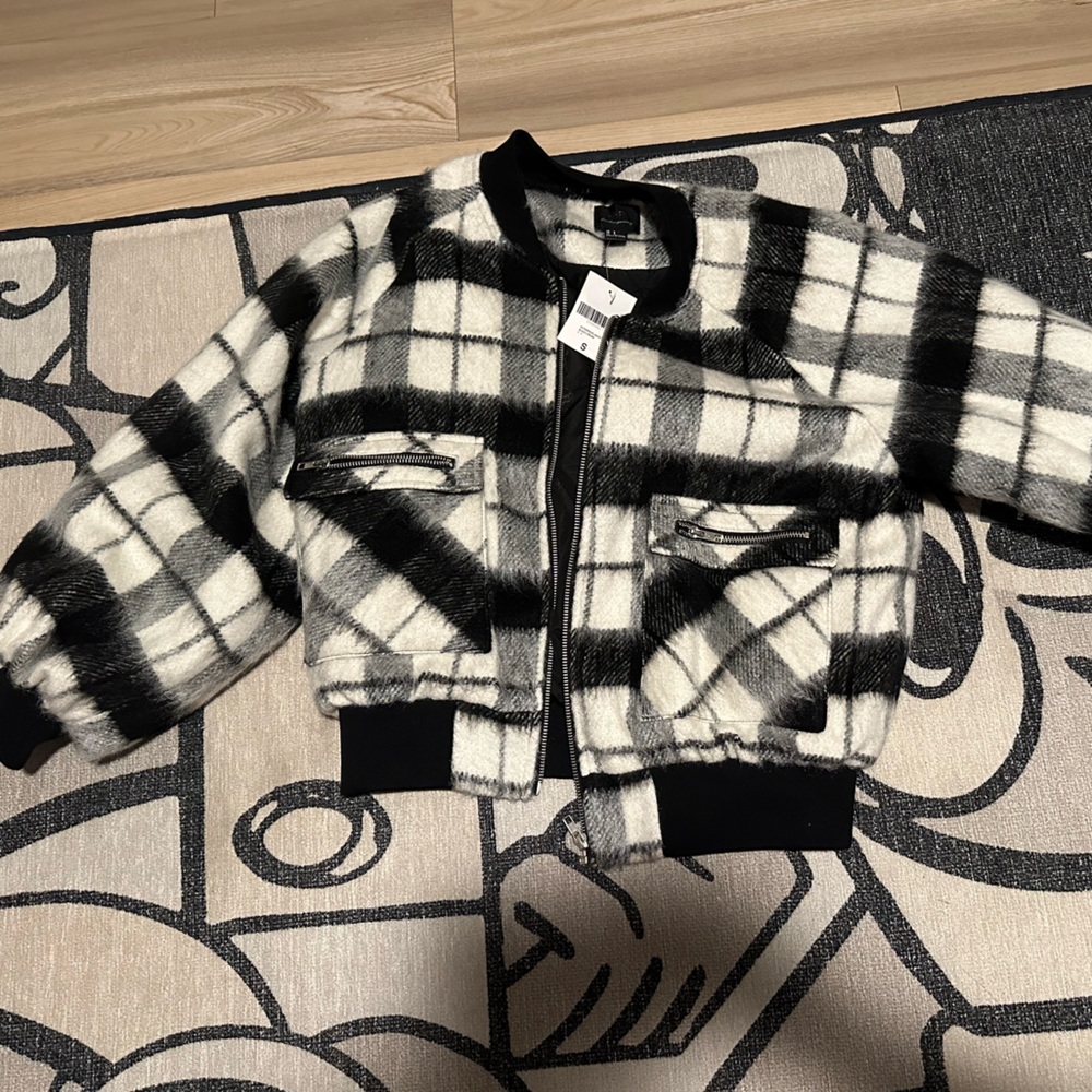 Black and white checkered jacket